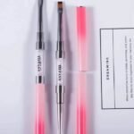 Pincel Doble Punta (Gel y Liner) Rosado TIFFANY